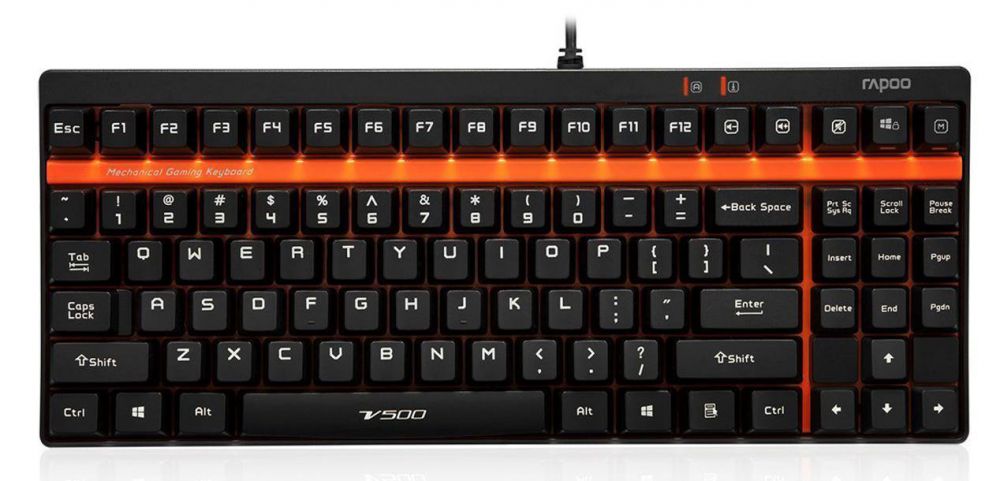 Клавиатура Rapoo V500 черный USB Gamer