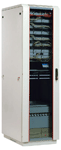 Шкаф телекоммуникационный напольный 27U (600x600) дверь стекло (2 места), [ ШТК-М-27.6.6-1 ЦМО
