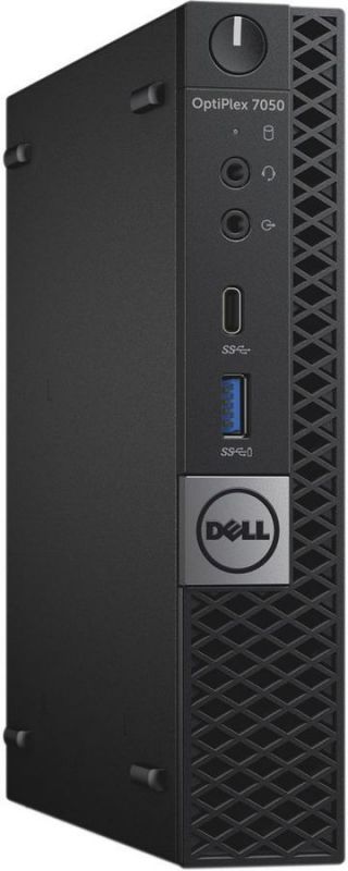 ПК Dell Optiplex 7050 Micro i5 6500T (2.5)/8Gb/1Tb 7.2k/HDG530/Windows 10 Professional 64/GbitEth/WiFi/BT/65W/клавиатура/мышь/черный