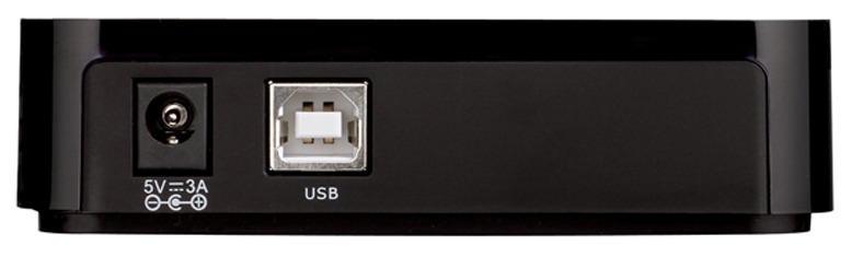 Разветвитель USB 2.0 D-Link DUB-H7 7порт. черный (DUB-H7/B)