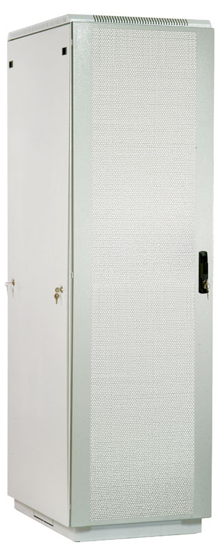 Шкаф телекоммуникационный напольный 47U (800х1000) дверь перфорированная 2 шт. (3 места),  ЦМО