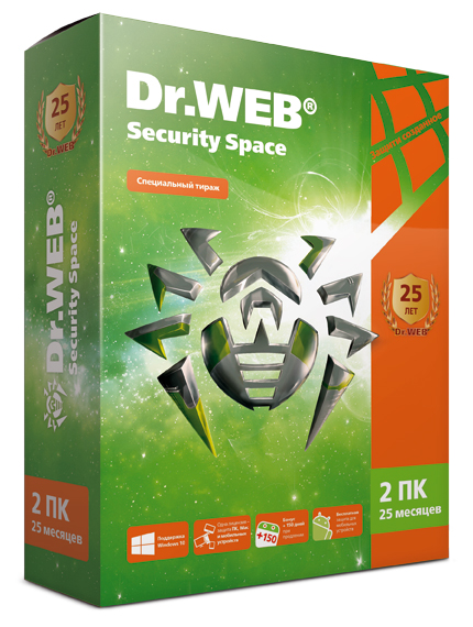 ПО DR.Web Security Space КЗ 2users 25 мес (AHW-B-25M-2-A2)