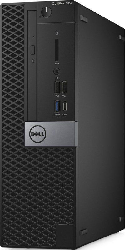 ПК Dell Optiplex 7050 SFF i5 6500 (3.2)/8Gb/SSD256Gb/HDG530/DVDRW/Windows 10 Professional 64/GbitEth/клавиатура/мышь/черный/серебристый