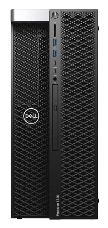 ПК Dell Precision T5820 MT Xeon W-2123 (3.6)/16Gb/2Tb 7.2k/SSD256Gb/DVDRW/Windows 10 Professional Single Language 64 +W10Pro/GbitEth/950W/клавиатура/мышь/черный